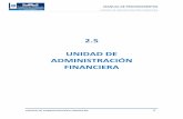 2.5 UNIDAD DE ADMINISTRACIÓN FINANCIERA