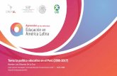 Tema La política educativa en el Perú (2000 -2017)