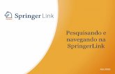 Pesquisando e navegando na SpringerLink