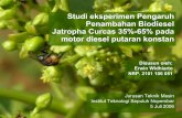 Studi eksperimen Pengaruh Penambahan Biodiesel Jatropha ...