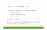 POLITICA ECONOMICA 4: Le economiche eynesiane