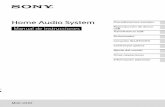 Home Audio System Procedimientos iniciales Sintonizador ...
