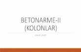 BETONARME-II (KOLONLAR)