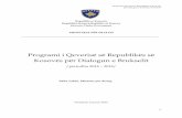 Programi i Qeverisë së Republikës së Kosovës për Dialogun ...