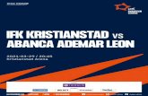 IFK KRISTIANSTAD ABANCA ADEMAR LEON