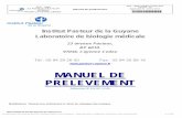 MANUEL DE PRELEVEMENT - Institut Pasteur de Guyane
