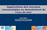 Applications des énergies renouvelables au dessalement de