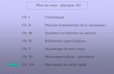 Plan du cours - physique 102 Ch. I Cinématique Ch. II ...