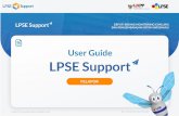 User Guide Aplikasi LPSE Support untuk Pelapor i