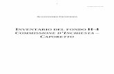 INVENTARIO DEL FONDO H-4 COMMISSIONE D’INCHIESTA …