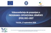 Videoconferința de prezentare a PROGRAMUL OPERAȚIONAL …