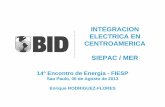 INTEGRACION ELECTRICA EN CENTROAMERICA SIEPAC / MER