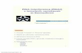 RNA-interferenca (RNAi) v temeljnih raziskavah in biomedicini