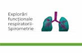Explorări funcționale respiratorii‐ Spirometrie