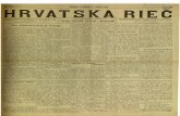 ŠIBENIK u nedjelju II. veljače 1912. HRVATSKA RIEČ