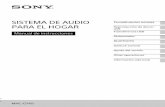 SISTEMA DE AUDIO PARA EL HOGAR - Sony
