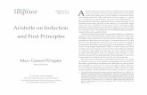 Aristotle on Induction and First Principles