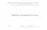 SWOT analýza firmy - cvut.cz