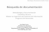 Metodología y Documentación Científico-Técnica Programa …