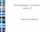 Sémantique Lexicale cours 2 - LIPN