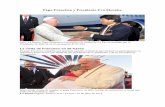 Papa Francisco y Presidente Evo Morales - ANDES