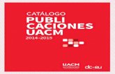 CatÁlOGO PUBLI CACIONES UACM