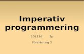 Imperativ programmering - Uppsala University