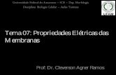 Tema 07: Propriedades Elétricas das Membranas