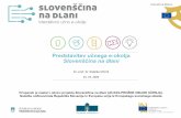 Predstavitev učnega e-okolja Slovenščina na dlani