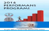 Müdürlüğümüz 2016 Mali Yılı Performans Programı, 5018 ...