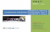 CURSURI PERFECTIONARE 2017 MUNTE 7 ZILE - COLUMNA …