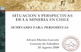 SITUACION Y PERSPECTIVAS DE LA MINERIA EN CHILE