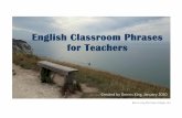 English Classroom Phrases for Teachers
