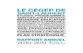 rapport annuel 2010-2011 - Cégep de Saint-Laurent