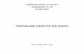 PRAVILNIK ZAŠTITE NA RADU - Državni arhiv u Splitu