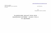 PLANIFICARE ANUALĂ 2018-2019 DISCIPLINA ISTORIE CLASA A …