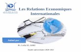 Les Relations Economiques Internationales