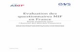 Evaluation de questionnaires MIF en France