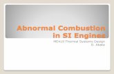 Abnormal Combustion in SI Engines