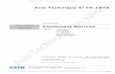 Menuiserie PVC Coulissant Horizon - CSTB