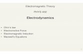 Electromagnetic Theory PHYS 402