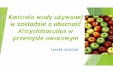 6.Leszek Jaszczak Kontrola wody używanej w zakładzie a ...