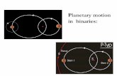 S-Typ Planetary motion in binaries
