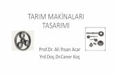 TARIM MAKİNALARI TASARIMI - Ankara Üniversitesi