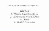 UNIT- III 1. Middle East Countries 2. Central and Middle ...