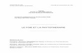 LE FOIE ET LA PHYTOTHERAPIE - univ-lille.fr