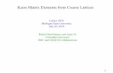 Kaon Matrix Elements from Coarse Lattices