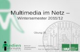 Multimedia im Netz - Medieninformatik