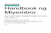 Handbook ng Miyembro - alamedaalliance.org
