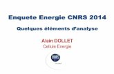 Enquete Energie CNRS 2014